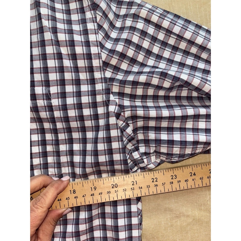 banana republic mens polo Plaid shirt xl - Picture 3 of 6